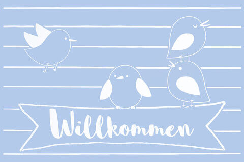buttinette Schablone "Willkommen", 59 x 39 cm