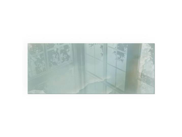 Tulup Kaminbodenplatte 125x50 cm - Zartes Marmormuster, Türkis, Glas, Rechteckig, 125x50x0.4 cm, Elektrogeräte, Heizgeräte, Elektrokamine