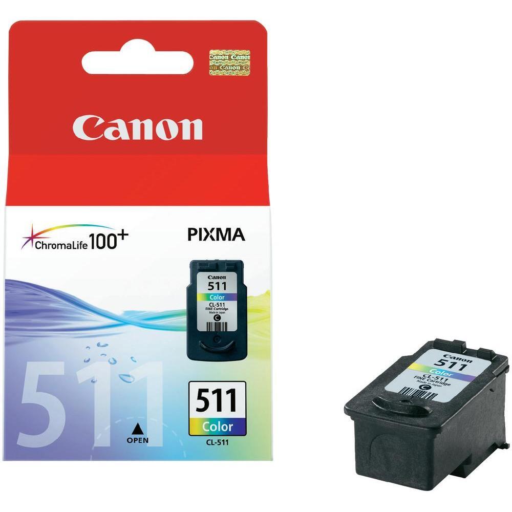 Canon Original CL-511 Druckerpatrone - cyan, magenta, gelb 244 Seiten 2972B001