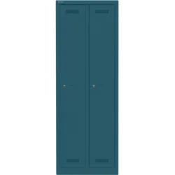 Garderobenschrank MonoblocTM | 2 Abteile - 653 ozeanblau