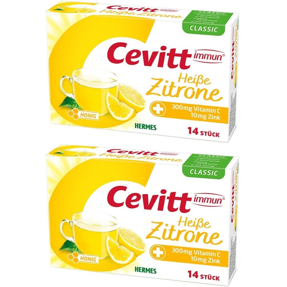 Cevitt immun heiße Zitrone classic Granulat 2x 2x14 St
