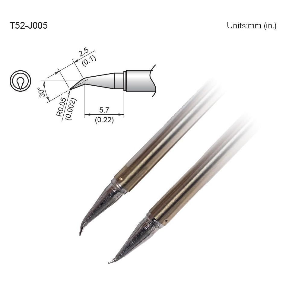 Hakko T52-J005 Aktiv-Lötspitze Format 0.05J (Lötspitze) (T52-J005)