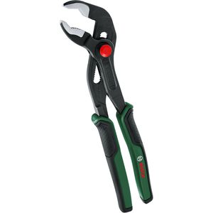 Bosch Wasserpumpenzange 1600A032V9, mit Druckknopf-Einstellung, Mehrkomponentengriffe, 250 x 46 mm