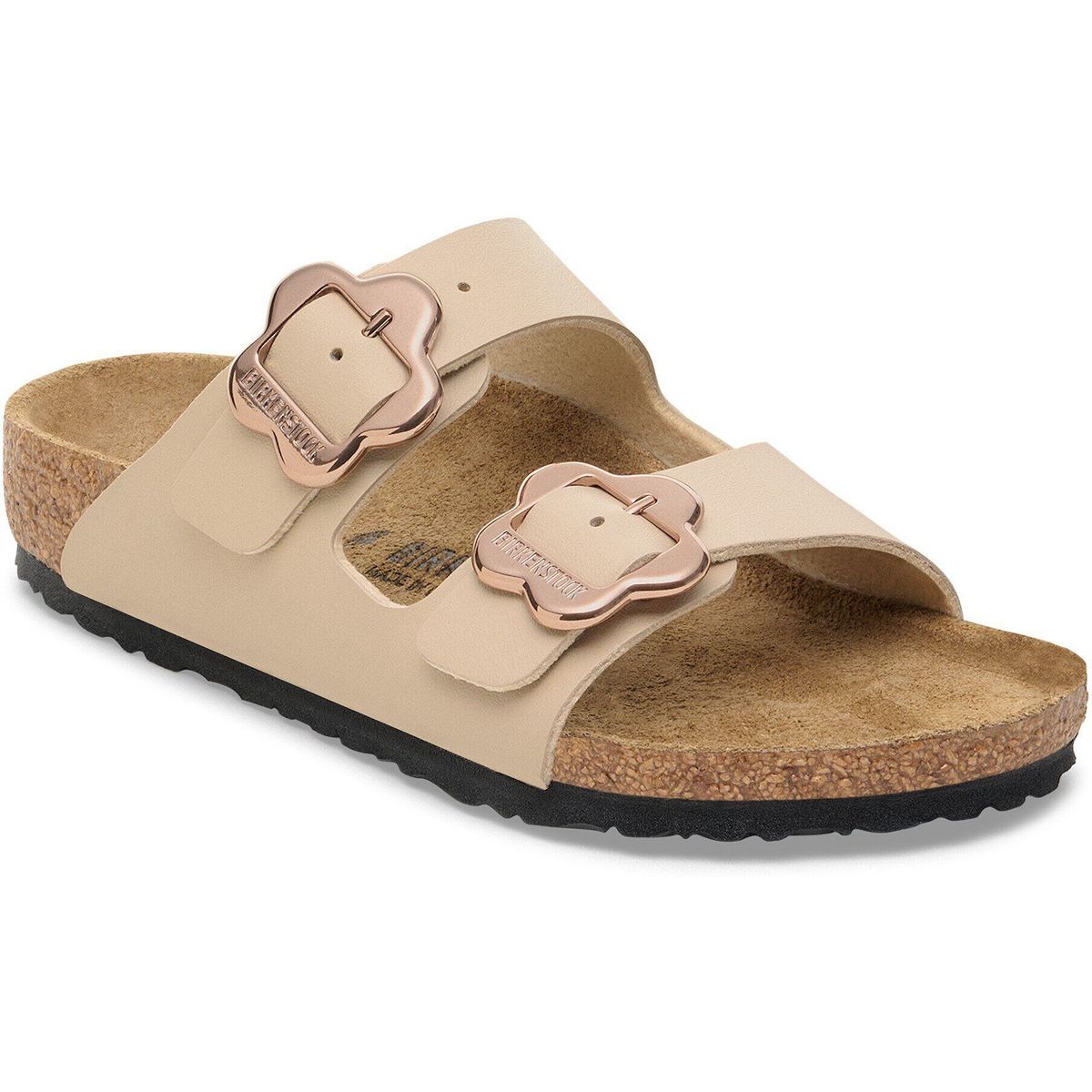 Birkenstock Arizona Flowers Kids Birko-flor Girls sandcastle (250) Schmal 28 1030419-250-28