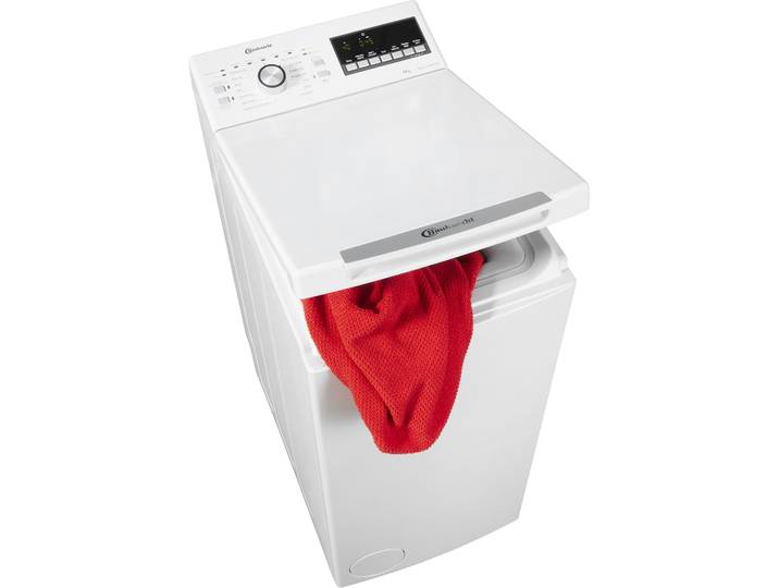 BAUKNECHT Waschmaschine Toplader WMT 6513 B5 , Energieeffizienz: B, weiß, B:40cm H:90cm T:60cm, Waschmaschinen, SoftOpening ermöglicht ein sicheres, komfortables Türöffnen, Waschmaschine Toplader