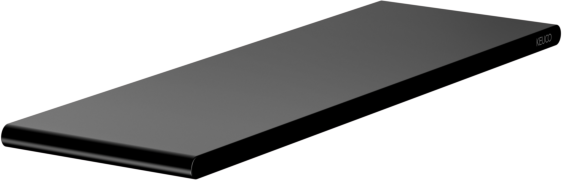 KEUCO AVENO Duschablage 14658370000 32,8 cm, zum Kleben/Schrauben, schwarz matt