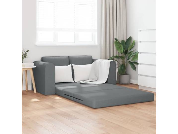 HEFZGDB Boden Schlafsofa 2-in-1 Dunkelgrau 148x71x83 cm Stoff Sitzgelegenheit Gästebett Wohnzimmermöbel Multifunktionales Sofa Schlafcouch Komfortabel