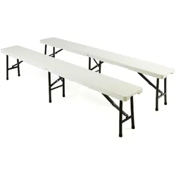 VCM, Gartenbank, Klappbank Bierbank Campingbank 183 cm