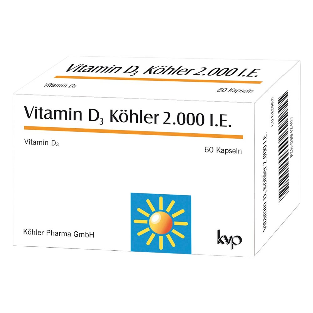 Köhler Pharma GmbH Vitamin D3 Köhler 2000 I.E. Kapseln 09942407