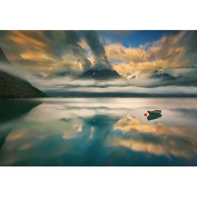 Fototapete PAPERMOON "Photo-Art KRZYSZTOF BROWKO, EINER", bunt, B:5m L:2,8m, Vlies, Tapeten