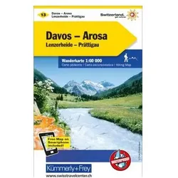 KÜMMERLY Wanderkarte 325902212 Davos-Arosa 1:60'000, Ratgeber von Hallwag/, Kümmerly+FreyAG