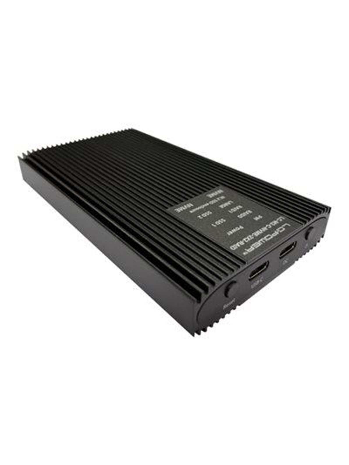 LC Power LC-M2-C-NVME-2X2-RAID - storage enclosure - M.2 NVMe Card - USB 3.2 (Gen 2x2)