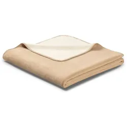 Biederlack Kuscheldecke Doubleface 150 x 200 cm Mischgewebe Grün