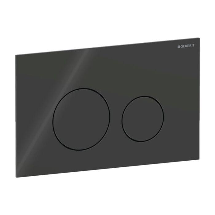 Geberit Sigma 40 Round Betätigungsplatte 115628SJ1 Round, schwarz, für 2-Mengen-Spülung, Round