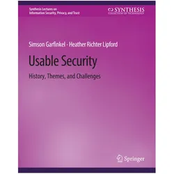 Usable Security, Fachbücher von Heather Richter Lipford, Simson Garfinkel