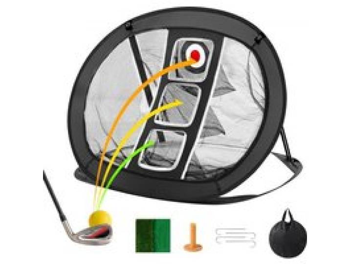 VEVOR Filet d'Entraînement au Golf Pop Up, Filet de Chipping Portable, Intérieur et Extérieur, Filet d'Aide à la Frappe de Golf avec Cible/Tapis/Balles/Tee/Sac de Transport, pour Amateurs de Golf