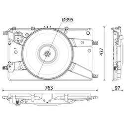 Lüfter Motorkühlung MAHLE CFF 546 000P für Opel Chevrolet Vauxhall Astra J Cruze
