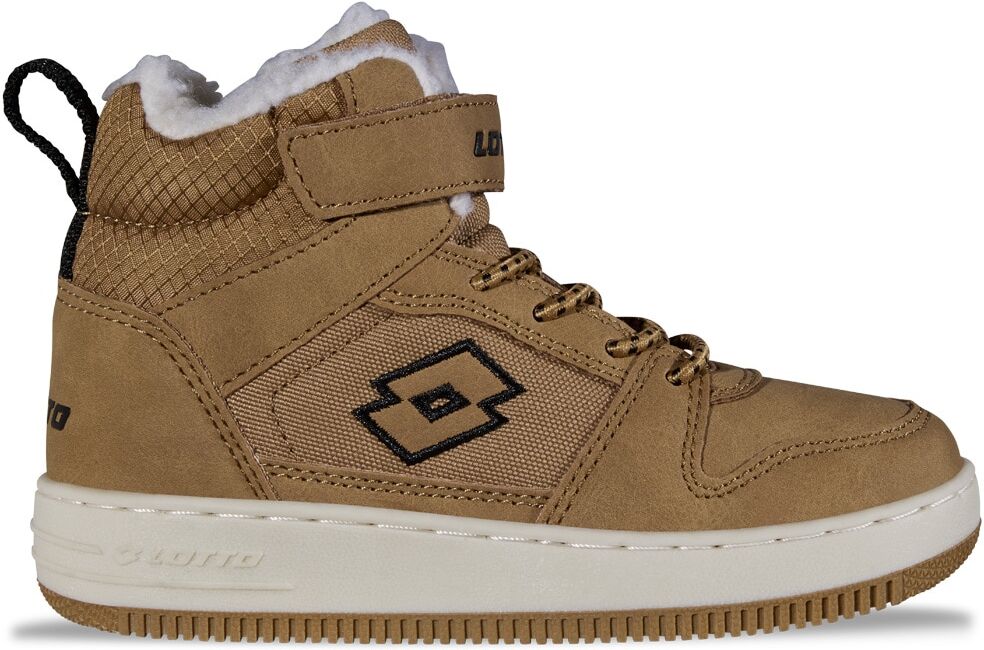 Sneaker LOTTO, Jungen, Gr. 27, gefüttert wärmend, schwarz (wheat, schwarz), Synthetik, Textil, Schuhe Sneaker, - mit kuschelig-warmem Teddyfutter