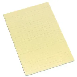 inFo Haftnotizblock 100 x 150 mm, kariert gelb