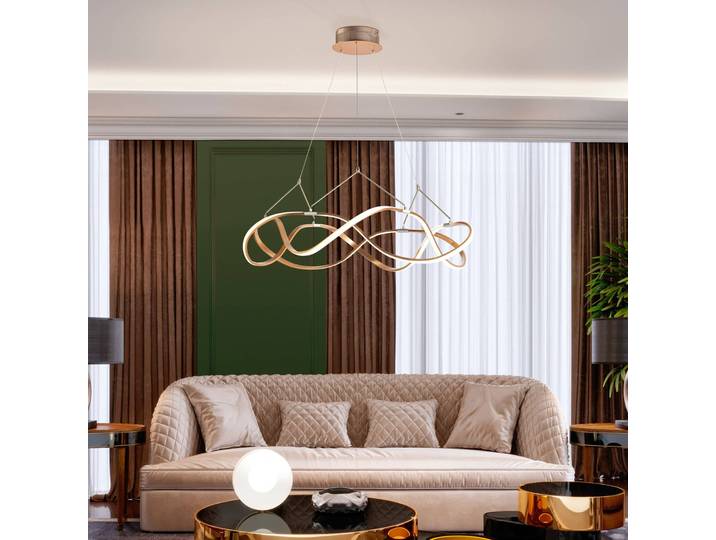 Design hanglamp Molly, dimbaar, Woon-/ Eetkamer, Aluminium, Design, hanglamp