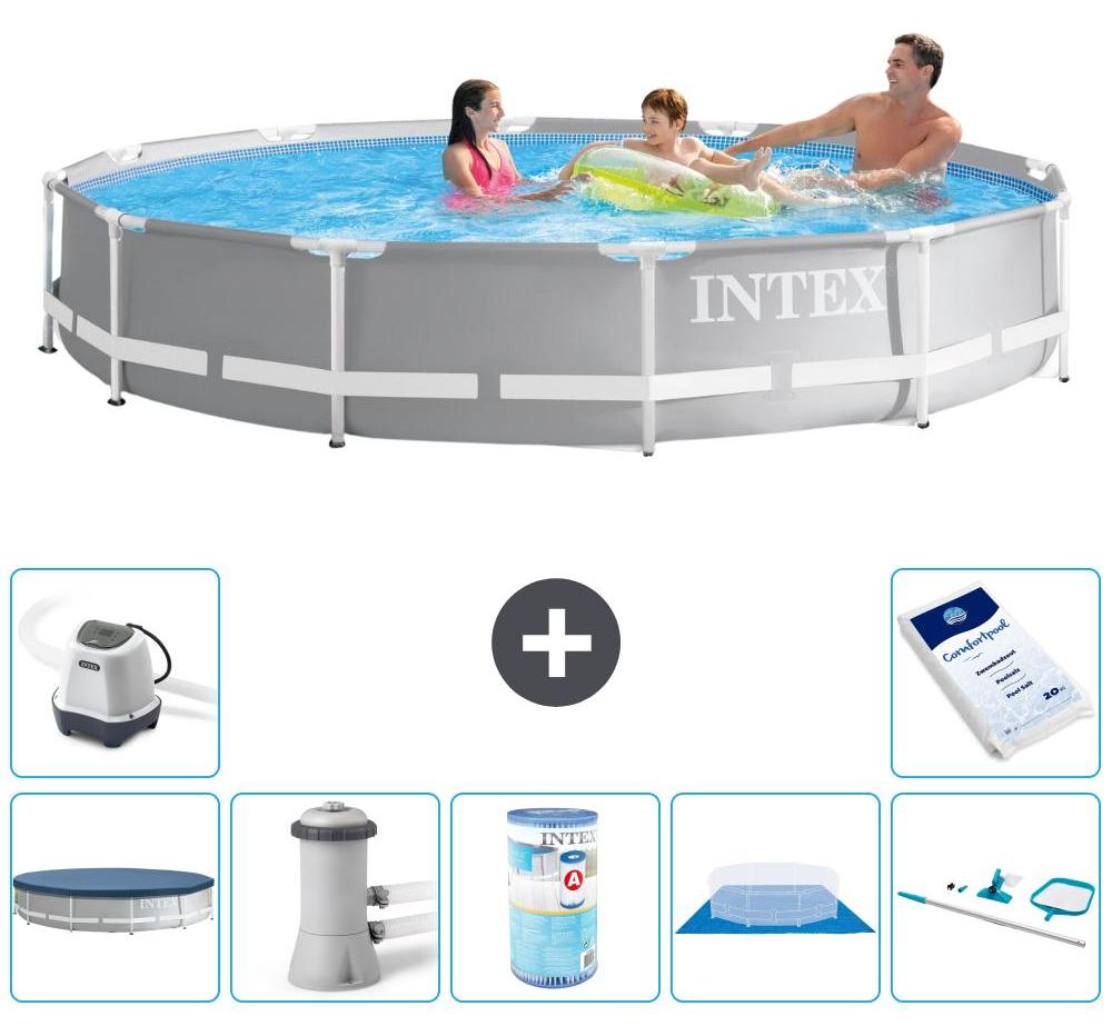 Prism Frame Pool Rund - 366x76 cm - 8-teilig S31923