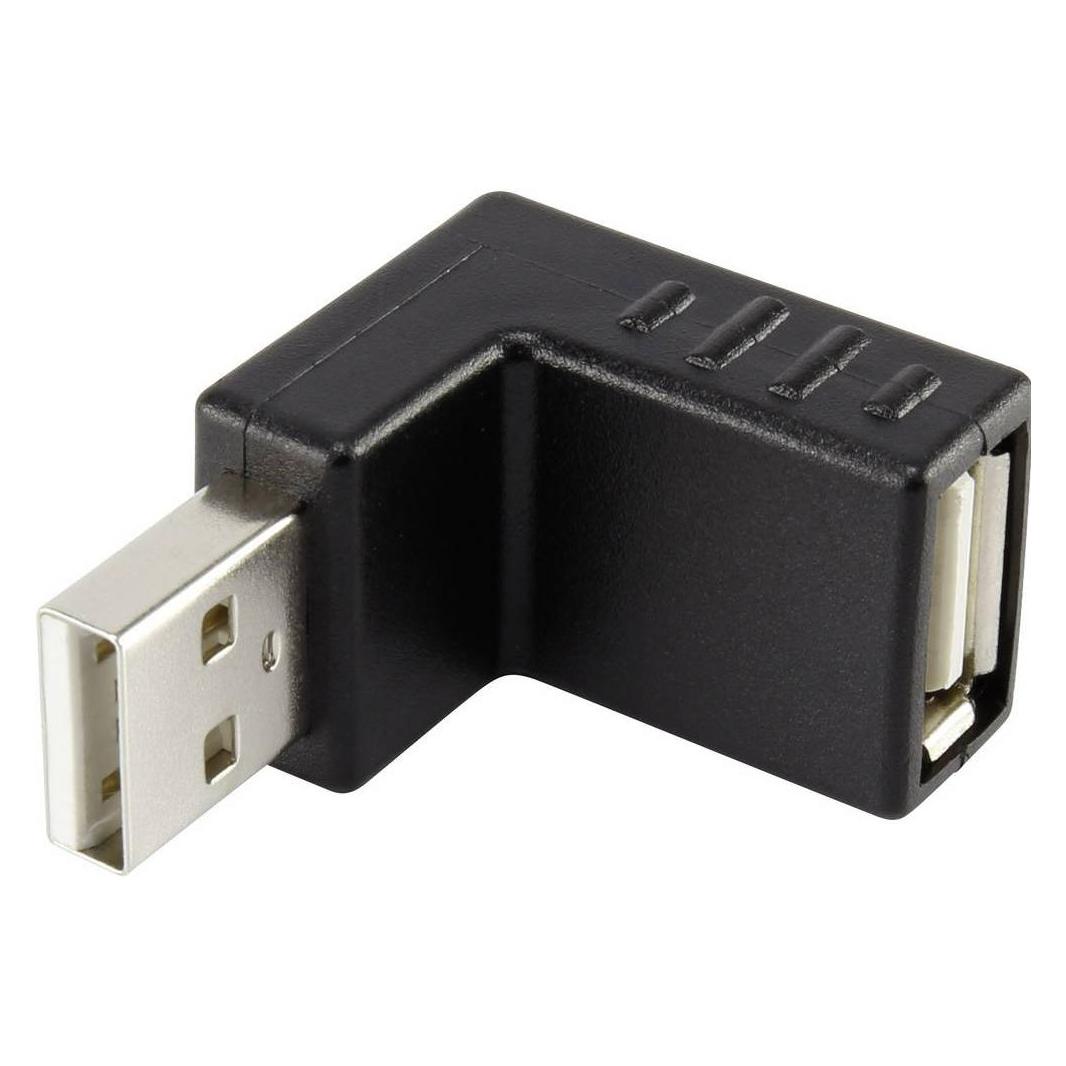 Renkforce USB 2 Adapter A-Stecker zu A-Buchse 90° nach oben gewinkelt (29212C30)