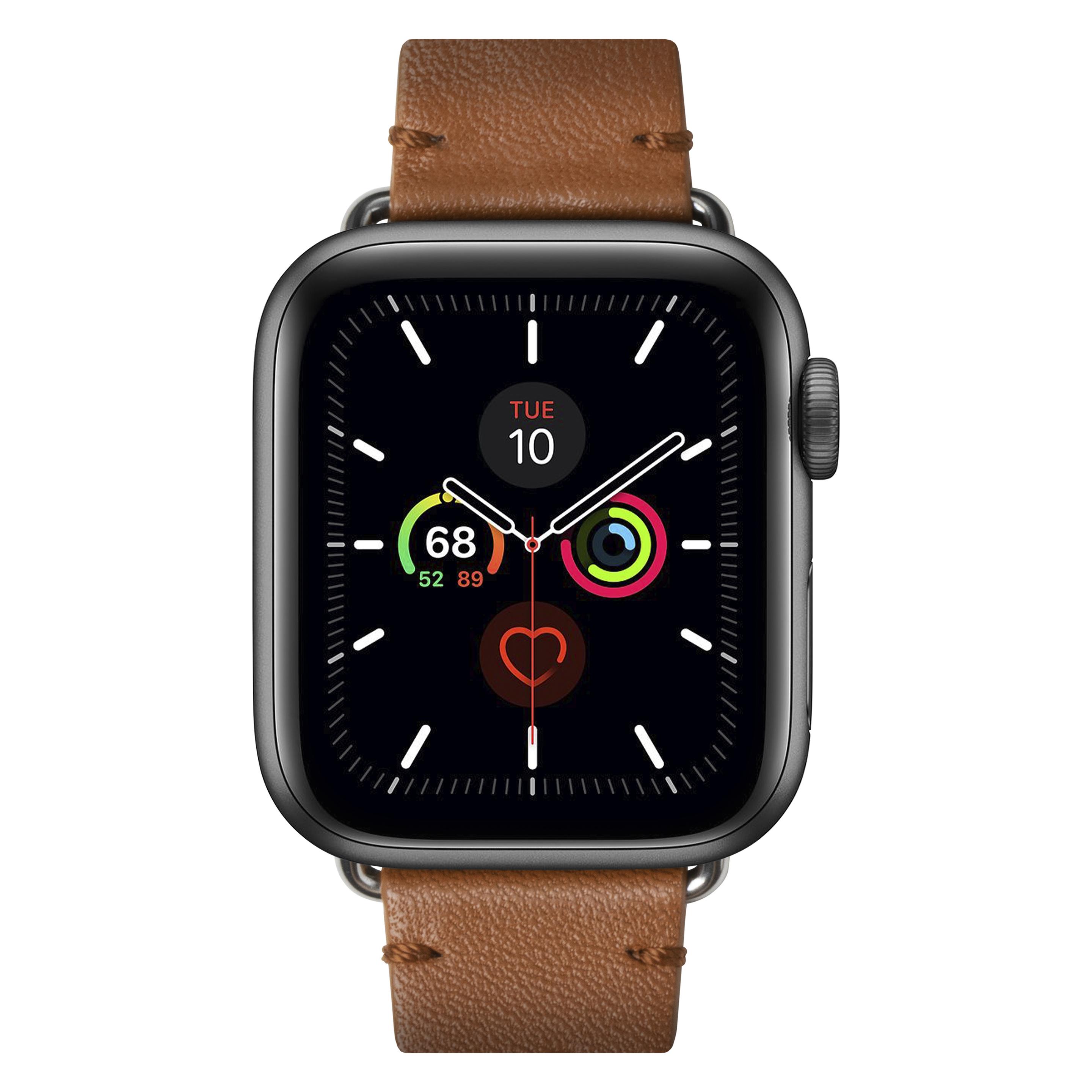 Native Union Classic Strap (44 mm, Edelstahl, Leder) (STRAP-AW-L-BRN)