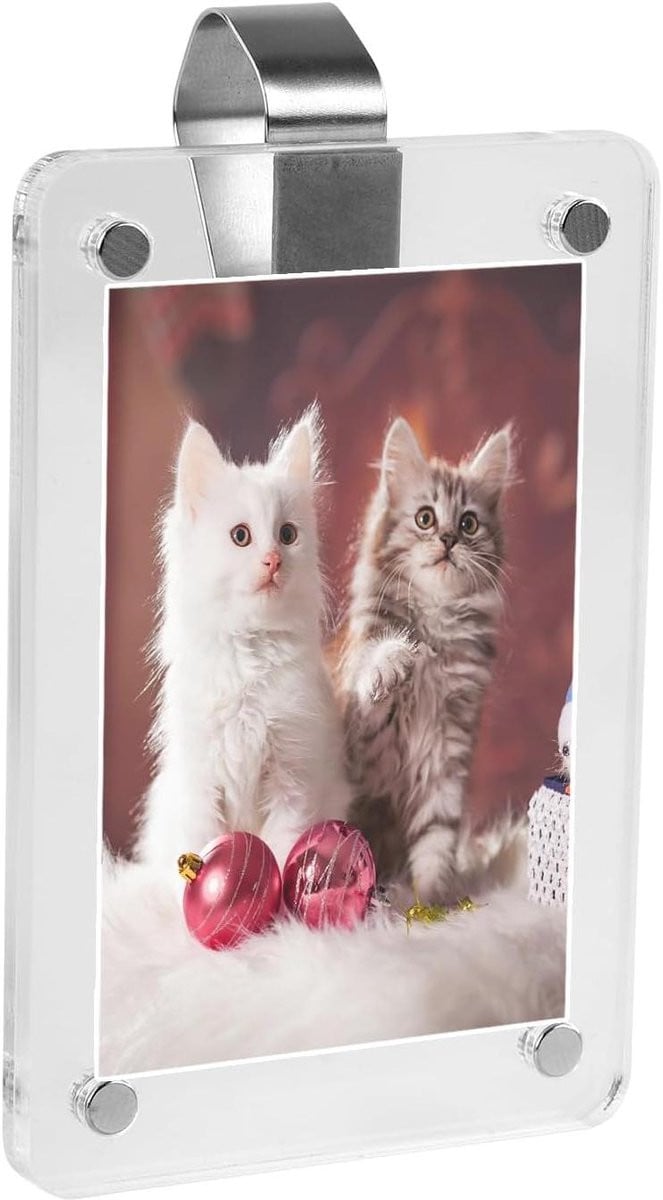 Magnetische Auto Fotolijst voor Auto Interieur met Doorzichtig Klepje - 6x9 cm