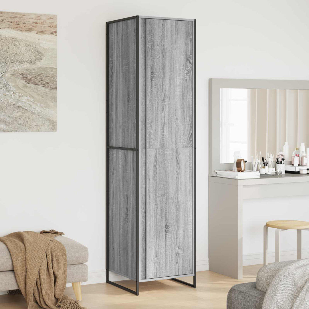 Trent Austin Design Manufactured Wood Wardrobe Grey Sonoma 200cm H X 50cm W X 50cm D