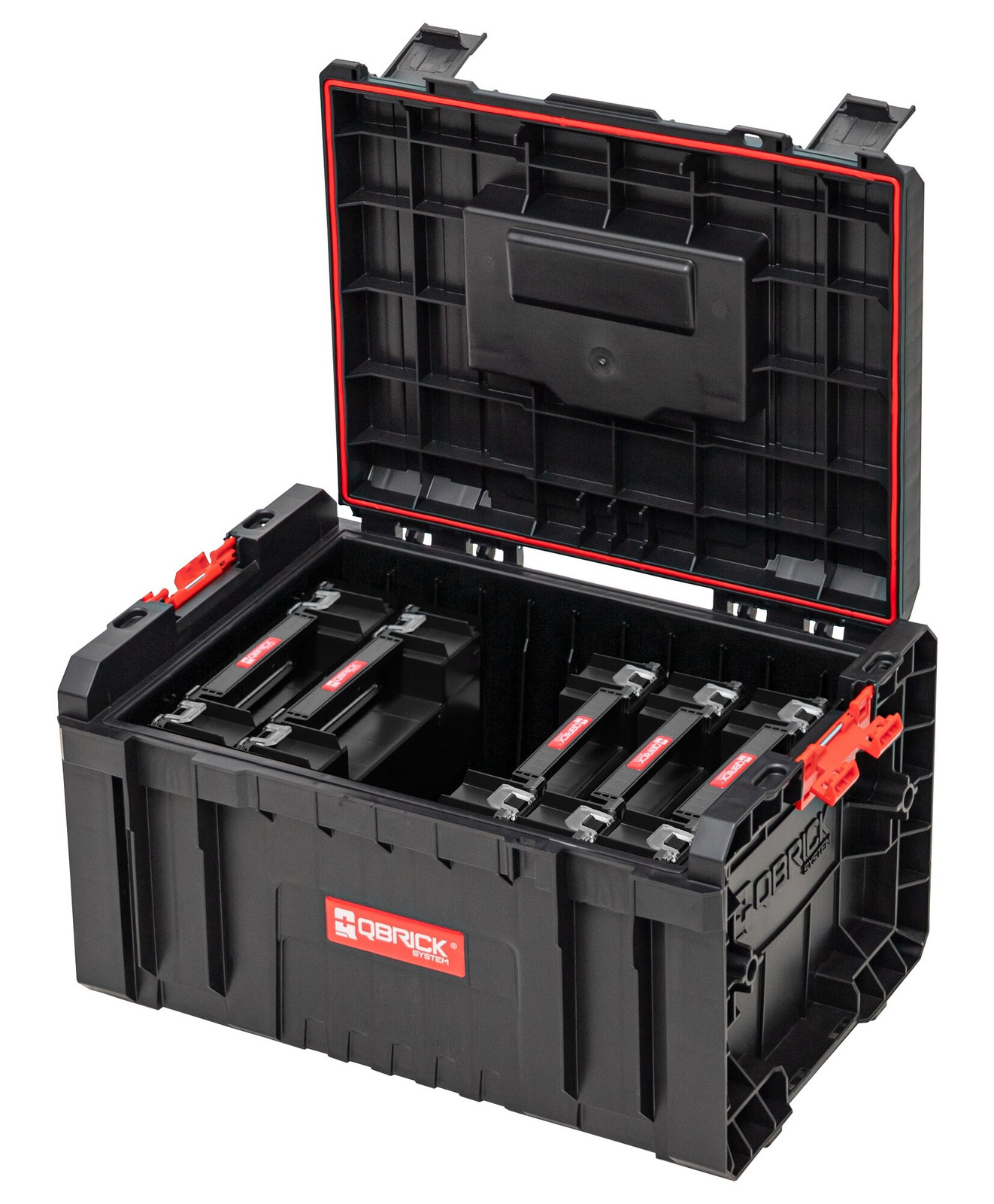 Qbrick System PRO Toolbox 2.0 Gereedschapskoffer met 5x TWO Organiser Multi, IP54, 19 l, B/D/H: 45 x 33,4 x 24 cm