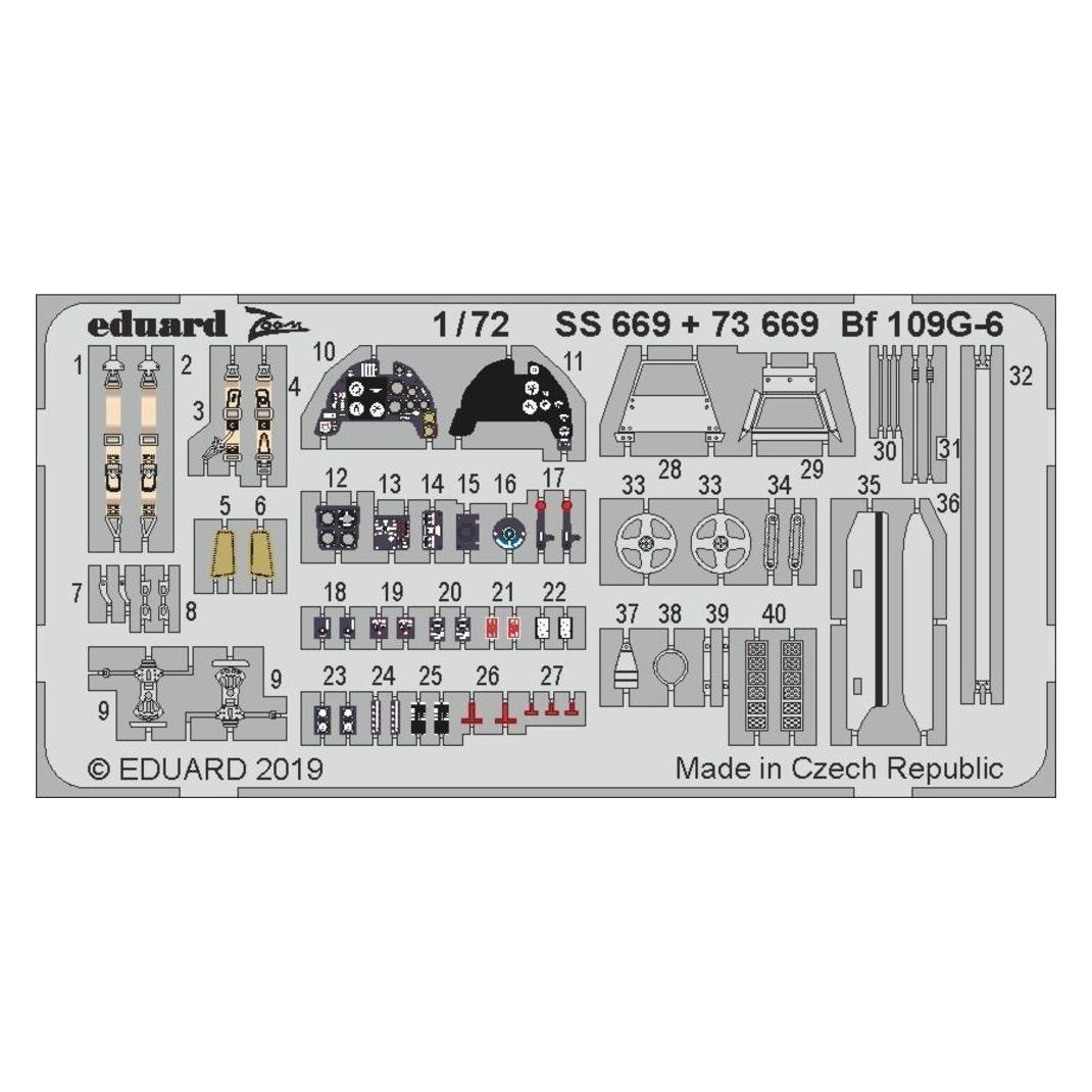 Eduard Bf 109G-6 for Tamiya (SS669)