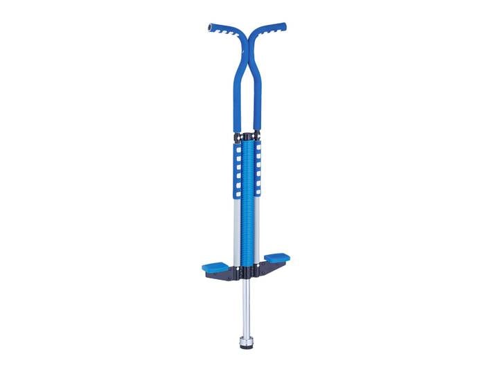 Blauer Pogo Stick für Kinder Weiss-Blau-Silber
