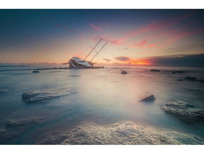 Fototapete PAPERMOON Photo-Art DANIELE ATZORI, ADRESSE , bunt, B:3,5m L:2,6m, Vlies, Tapeten, Fototapete