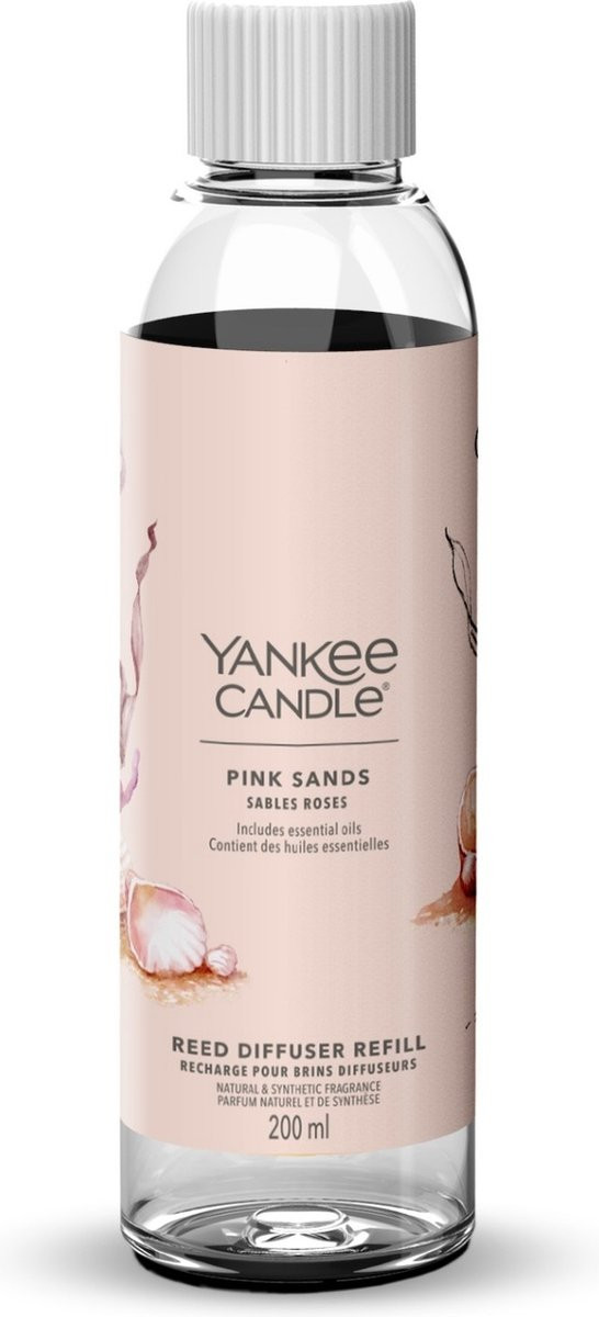 Yankee Candle Navulling voor Geurstokjes Pink Sands 200 ml
