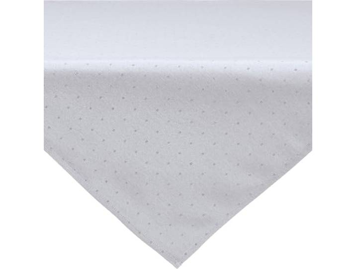 REDBEST Mitteldecke Alcona Jacquard Punkte Silber Größe 100x100 cm - Zeitlose Eleganz, ideal für Festliche Anlässe