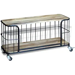 vidaXL TV-Schrank Massivholz Mango 100x40x45 cm