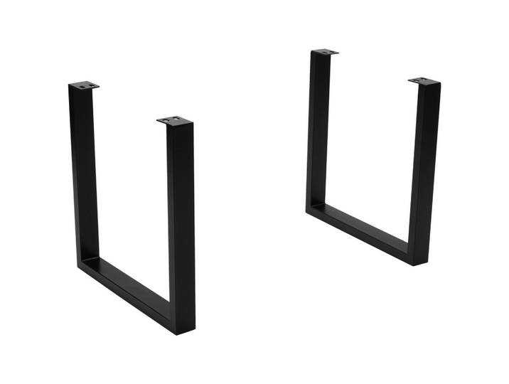 Landscape Tischgestell, Schwarz, Metall, U-Form, 4x73x80 cm, Esszimmer, Tische, Esstische, Tischsysteme, Tischgestell