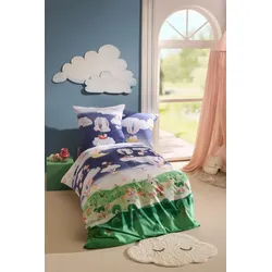 kaeppel Kinder-Bettwäsche Renforcé Schlafschafballon bunt 100x135 cm + 40x60 cm