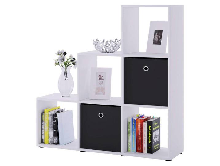 Mid.you Raumteiler, Weiss, Kunststoff, 3 Fächer, 107.5x104.5x29 cm, Wohnzimmer, Raumteiler & Paravents, Raumteiler