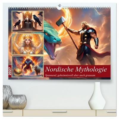 Nordische Mythen (hochwertiger Premium Wandkalender 2027 DIN A2 quer), Kunstdruck in Hochglanz