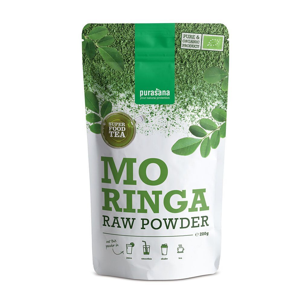Purasana Moringa Poeder Bio 200 g Pulver