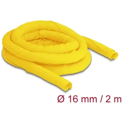 DeLOCK Gewebeschlauch selbstschließend hitzebeständig 2 m x 16 mm gelb