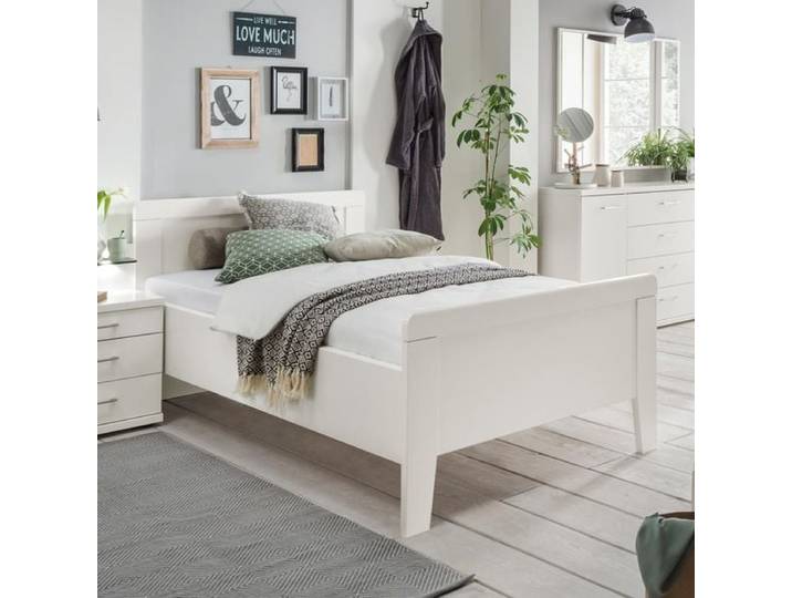 Seniorenbett Calimera Komfort 140x220cm Weiß klassischer Stil, höhenverstellbar
