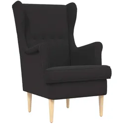 vidaXL, Sessel, Sessel Schwarz Bouclé