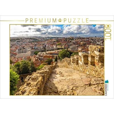 CALVENDO Puzzle Historische Stufen ins Herz von Lissabon | 1000 Teile Lege-Größe 64x48cm Foto-Puzzle für glückliche Stunden, von , Calvendo Puzzle