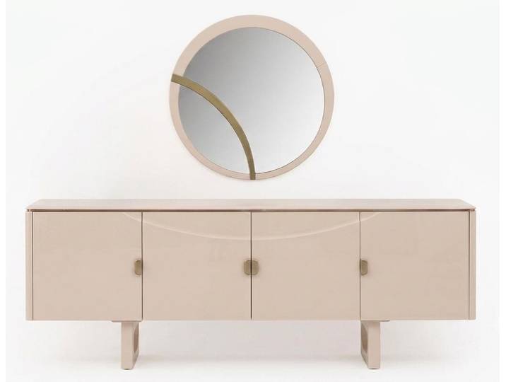 JVmoebel Sideboard Modernes Sideboard mit Spiegel und stilvoller Ausstrahlung (2 St., 1-tlg)