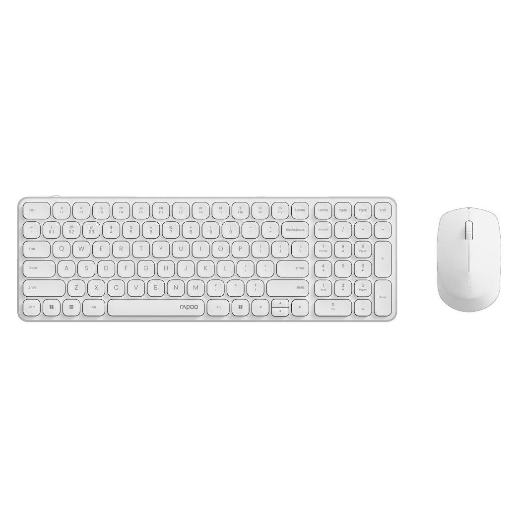 Rapoo 9310M Multi-Mode-Deskset weiss (DE, Docking, Kabellos) (226113)