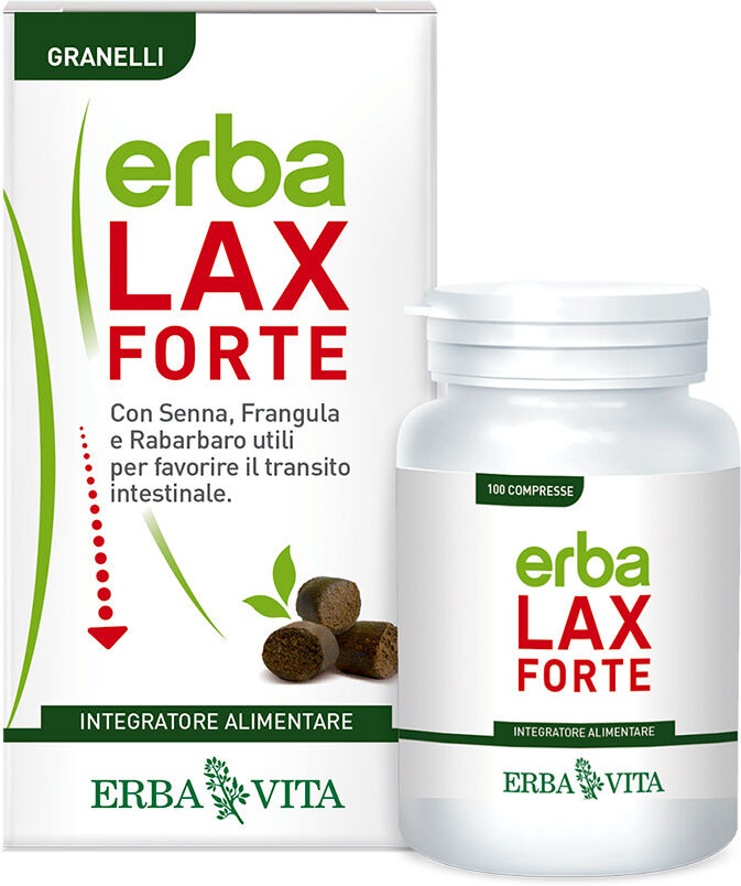 Erba Vita Erbalax Forte Granelli 30 g - Integratore Alimentare per il Transito Intestinale