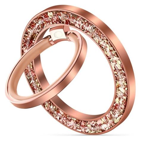 Tech-Protect MMR200 magnetic holder / ring with MagSafe - pink with crystals (25242-0)