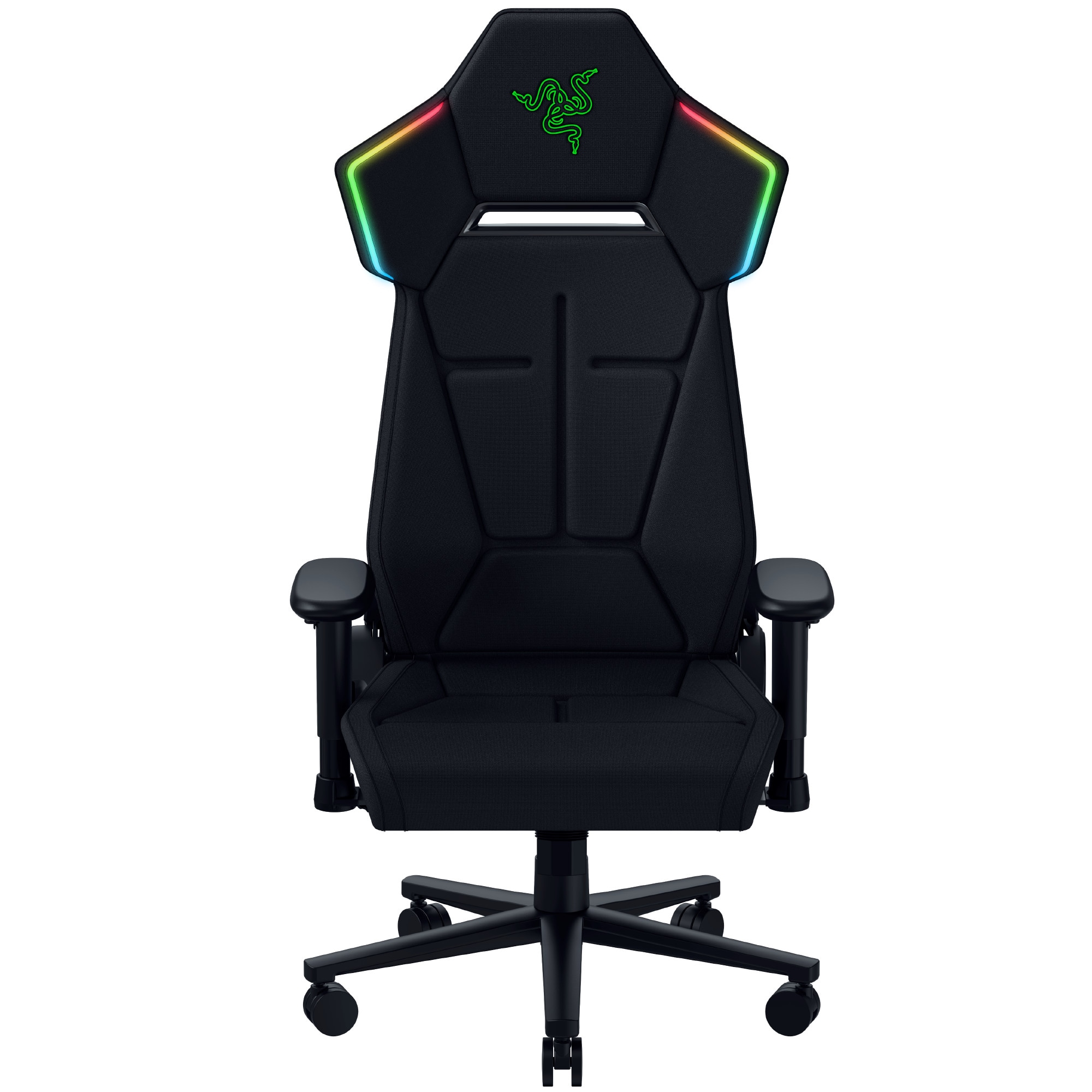 Razer Soma Chroma RGB Gaming-Stuhl, kabellos, Chroma RGB, HyperSpeed Wireless, Bluetooth, ergonomische Lordosenstütze, bis 150 kg, Schwarz RZ38-04260100-R3G1